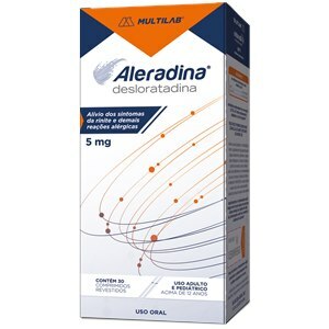 Desloratadina - Aleradina 5Mg 30 Comprimidos  