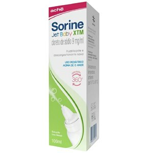 Cloreto De Sódio - Sorine Jet Baby Xtm 0,9% 100Ml