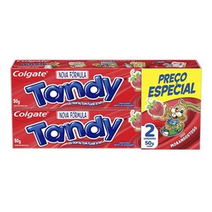 Creme Dental Colgate Infantil Tandy Morango 50G - 2 Unidades