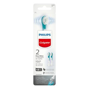 Refil Para Escova Elétrica Golgate Philips Infantil +3 Sonicpro Kids 2 Unidades