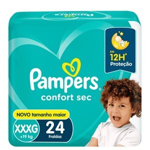 Fralda Pampers Confort Sec Xxxg - 24 Unidades
