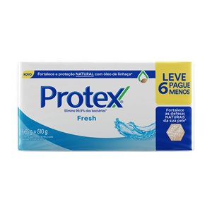 Sabonete Em Barra Protex Fresh 85G Cada Leve 6 Pague Menos