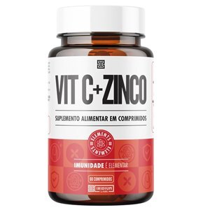 Vitamina C 1000Mg + Zinco Elements Iridium Labs 60 Comprimidos