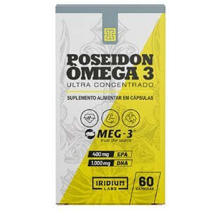 Ômega 3 Poseidon Ultra Concentrado Iridium Labs 60 Cápsulas