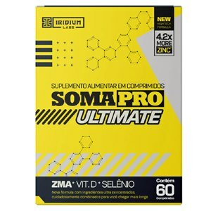 Soma Pro Ultimate Zma + Vitamina D + Selênio Iridium Labs 60 Comprimidos