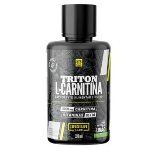 L-Carnitina 2000Mg + Vitaminas B5 E B6 Triton Sabor Limão Iridium Labs 320Ml