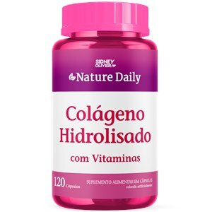 Colágeno Hidrolisado Com Vitaminas Nature Daily 120 Cápsulas Sidney Oliveira