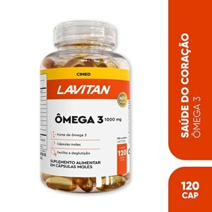 Lavitan Suplemento Vitamínico Ômega 3 Com 120 Cápsulas
