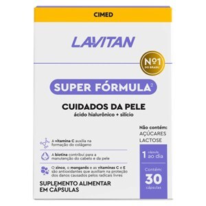Lavitan Polivitamínico Super Fórmula Cuidados Da Pele 30 Cápsulas