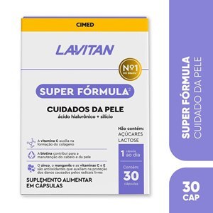 Lavitan Polivitamínico Super Fórmula Cuidados Da Pele 30 Cápsulas