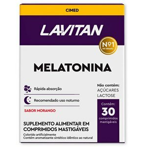 Lavitan Melatonina 0,21Mg Morango 30 Comprimidos