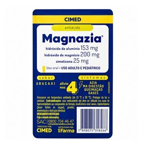 Magnazia Sabor Abacaxi 10 Comprimidos Mastigáveis