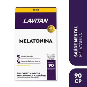 Lavitan Suplemento Alimentar Melatonina Maracujá 90 Comprimidos