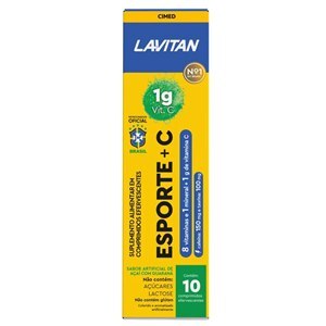 Lavitan Esporte + C Açaí Guaraná 10 Comprimidos Efervescentes