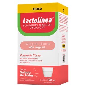Lactolínea Lactulose 667Mg/Ml Salada De Frutas Solução Oral 120Ml