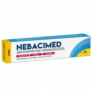 Nebacimed Sulfato De Neomicina 5Mg/G + Bacitracina Zíncica 250Ul/G Pomada 50G