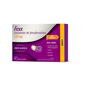 Fexx Cloridrato De Fexofenadina 120Mg 10 Comprimidos