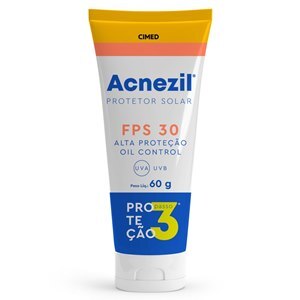 Protetor Solar Facial Acnezil Fps 30 Oil Control 60G