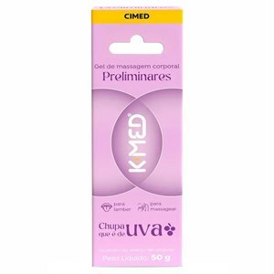 Gel De Massagem Corporal Preliminares K-Med Chupa Que É De Uva 50G