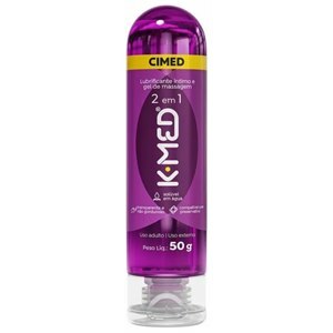 Lubrificante Íntimo E Gel De Massagem K-Med 2 Em 1 50G