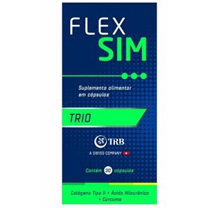 Suplemento Alimentar Flexsim Trio 30 Cápsulas