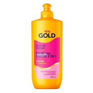 Creme Para Pentear Niely Gold Salva Fios Fabulosos 250Ml