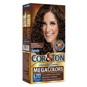 Tinta De Cabelo Permanente Cor&Ton Niely - 5.777 Marrom Intenso Profundo