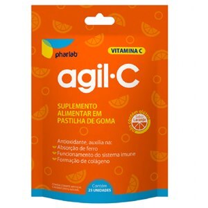 Vitamina C Agil-C 45Mg Laranja 25 Gomas