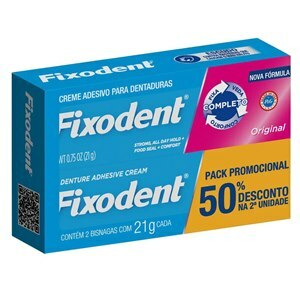 Fixador Fixodent Original 21G Preço Promocional 2 Unidades