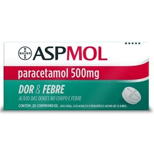 Aspmol Paracetamol 500Mg 20 Comprimidos