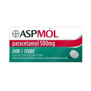 Aspmol Paracetamol 500Mg 20 Comprimidos