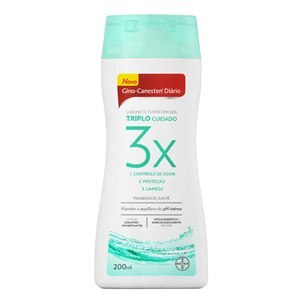 Gino-Canesten Triplo Cuidado Sabonete Íntimo Gel 200Ml