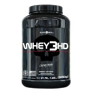 Whey Protein Black Skull 3Hd Sabor Morango 900G