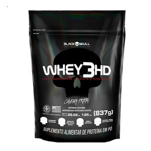 Whey Protein Black Skull 3Hd Sabor Baunilha Refil 837G