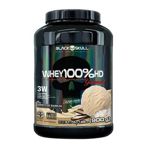 Whey Protein Black Skull 100% Hd Gourmet Sorvete De Baunilha 900G