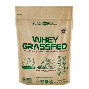 Whey Protein Black Skull Grassfed Chocolate Com Cupuaçu Refil 900G