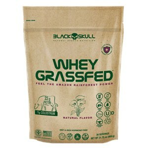 Whey Protein Black Skull Grassfed Sabor Natural Refil 900G