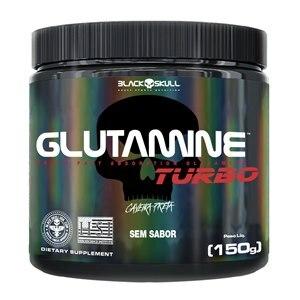 Glutamine Turbo Black Skull Sem Sabor 150G