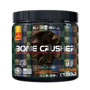 Pré-Treino Black Skull Bone Crusher Laranja Com Pimenta 150G