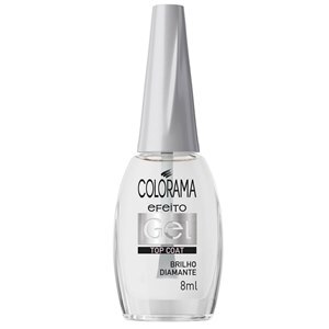 Esmalte Colorama Top Coat Efeito Gel Brilho Diamante 8Ml