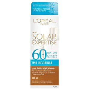 Protetor Solar Facial L'oréal Paris Solar Expertise The Invisible Fps 60 Cor 5.0 40Ml
