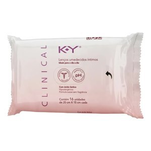 Lenços Umedecidos Íntimos Ky Clinical 16 Unidades