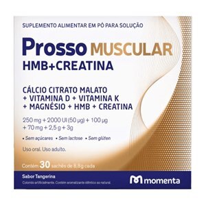 Cálcio + Vitamina D + K + Magnésio + Hmb + Creatina Prosso Muscular 30 Envelopes