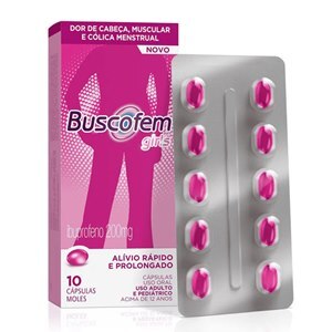 Buscofem Girls Ibuprofeno 200Mg 10 Cápsulas