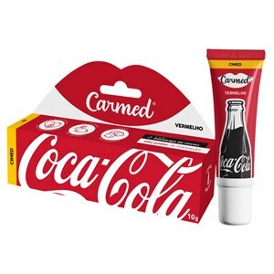 Hidratante Labial Carmed Coca Cola Vermelho 10G