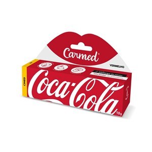 Hidratante Labial Carmed Coca Cola Vermelho 10G