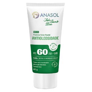 Protetor Solar Anasol Todo Santo Dia Facial Antioleosidade Fps60 40G