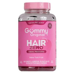 Gummy Hair Zero Sabor Tutti-Frutti 60 Gomas
