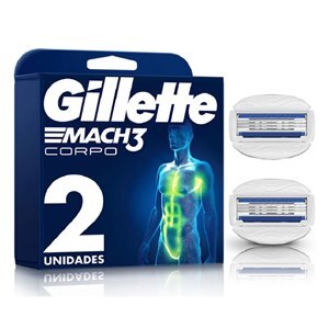 Carga Gillette Mach3 Corpo 2 Unidades