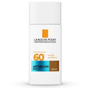 Protetor Solar Facial La Roche-Posay Anthelios Uvair Textura Ultraleve Fps60 Cor 6.0 45Ml  
